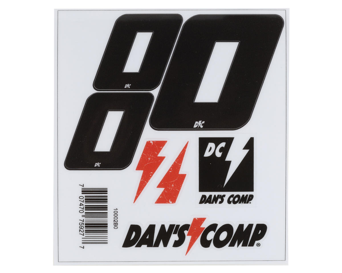 Dan's Comp BMX Numbers (Black) (2\