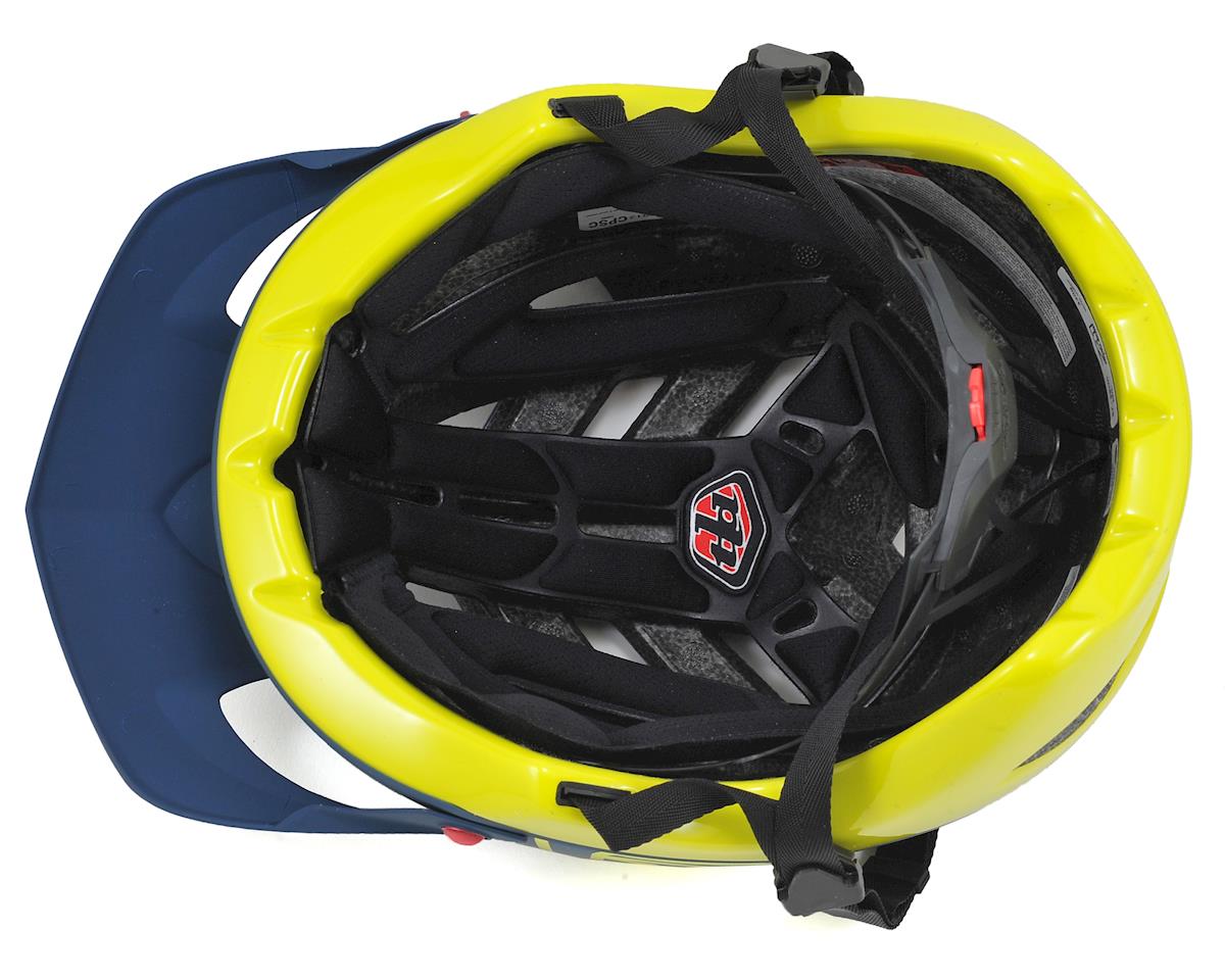 131097351 P Troy Lee Designs A1 MTB Helmet Drone Navy Yellow EBay