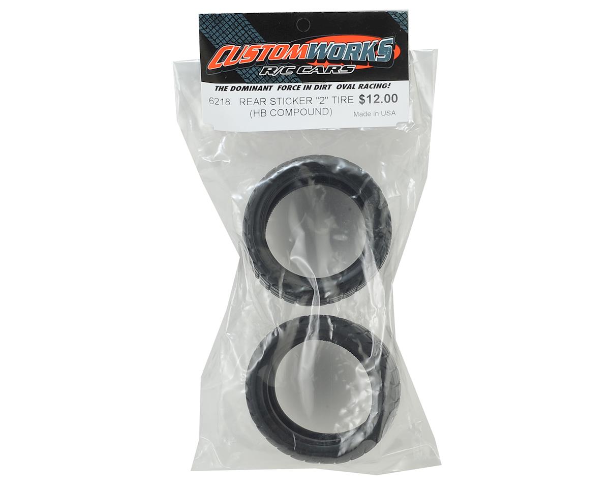 Custom Works Sticker 2 Dirt Oval Rear Tires (2)