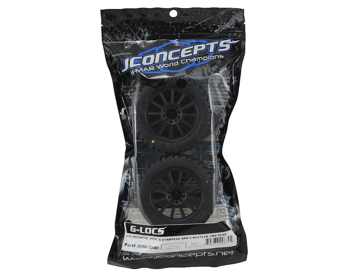 JConcepts G-Locs 2.8 Pre-Mounted w/Rulux Rear Wheels (2) (Black)