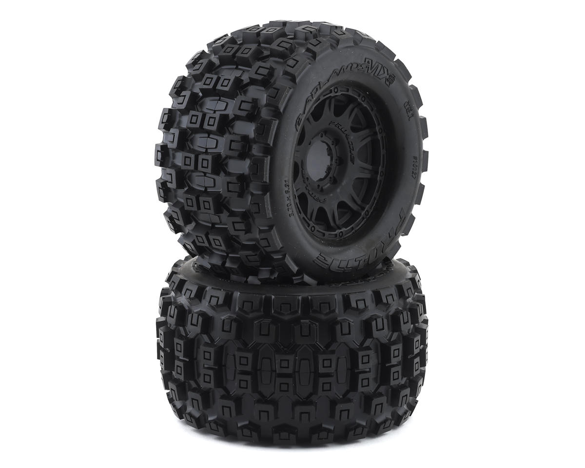 Pro-Line Badlands MX38 3.8" Mounted Raid 8x32 17mm Tires 10127-10