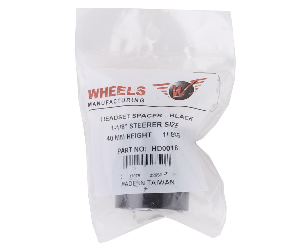 Wheels Manufacturing Aluminum Headset Spacer (Black) (1-1/8'')