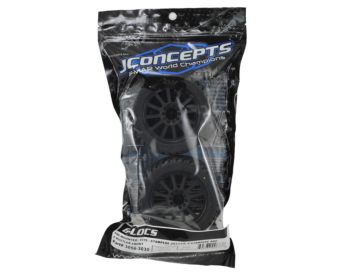 JConcepts G-Locs 2.8 Pre-Mounted w/Rulux Front Wheels (2) (Black)