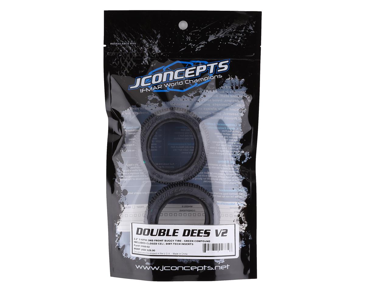 JConcepts Double Dee's V2 2.2" 2WD 1/10 Front Buggy Tires (2)